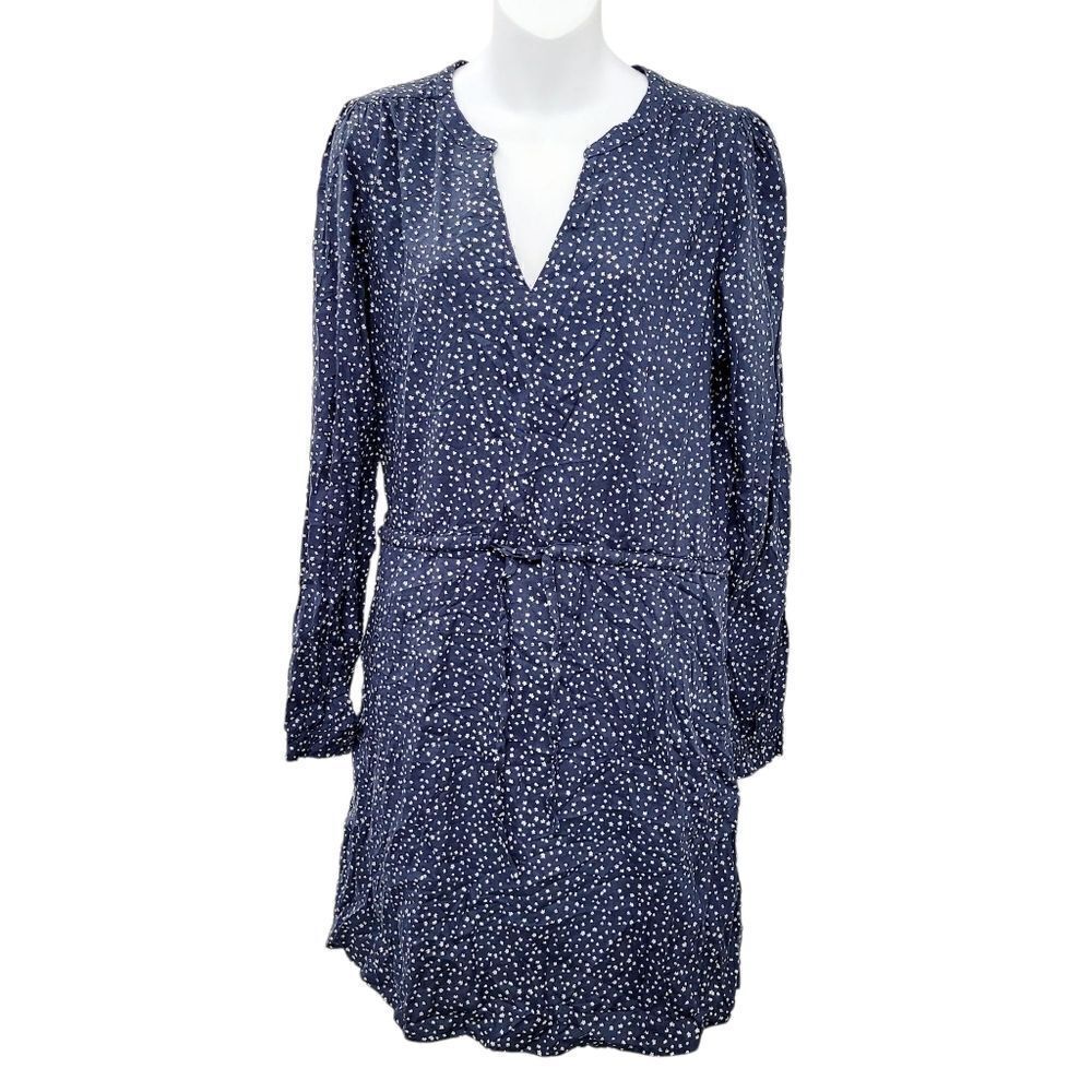 2/$20 Brand New Denver Hayes Navy Blue & White Flowers Dress Size: Large